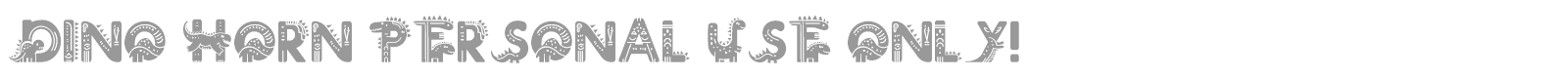 Dino Horn font preview